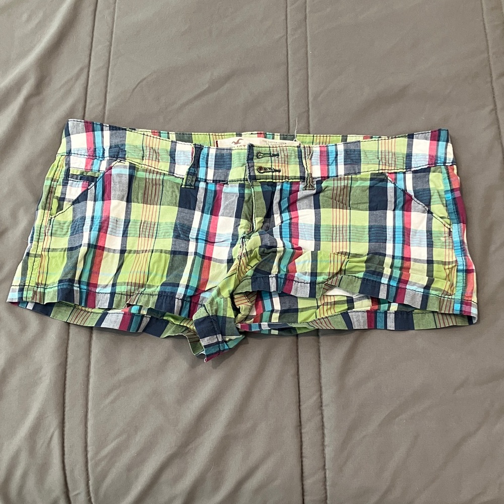 Hollister Multicolor Plaid Women's Cargo Shorts